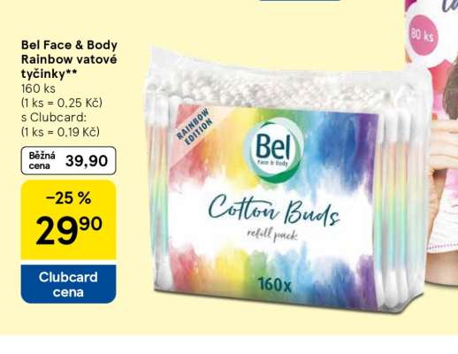Bel Face & Body Rainbow vatové tyčinky