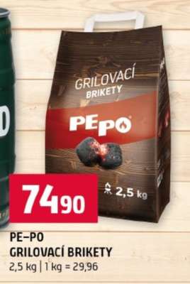 PE-PO GRILOVACÍ BRIKETY