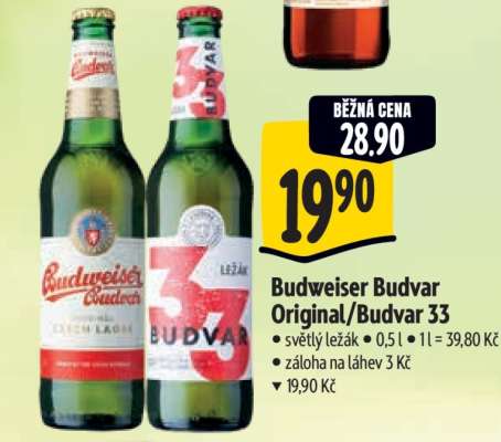 Budweiser Budvar Original Budvar 33