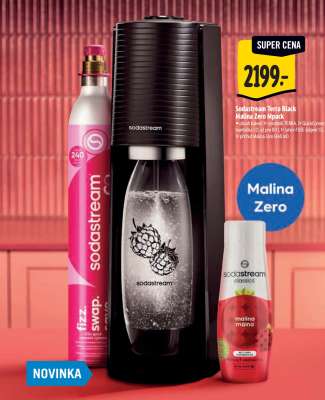 Sodastream Terra Black Malina Zero Pack