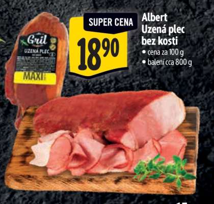 Albert Uzená plec bez kosti