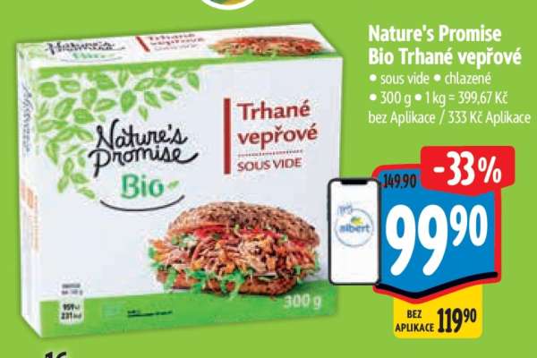 Nature’s Promise Bio Trhané vepřové