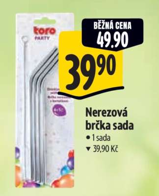 Nerezová brčka sada
