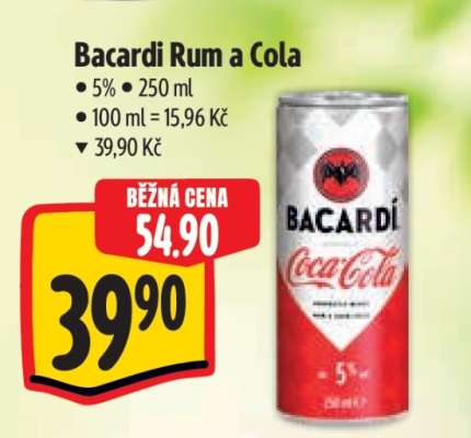 Bacardi Rum a Cola