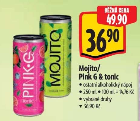 Mojito/Pink G & tonic