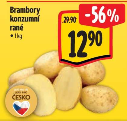 Brambory konzumní rané