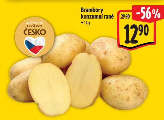 Brambory konzumní rané