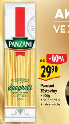 Panzani Těstoviny