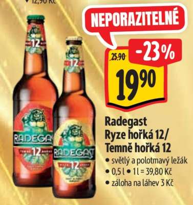 RADEGAST RYZE HOŘKÁ 12. TEMNĚ HOŘKÁ 12
