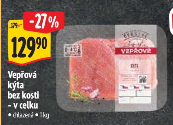 Vepřová kýta bez kosti – v celku
