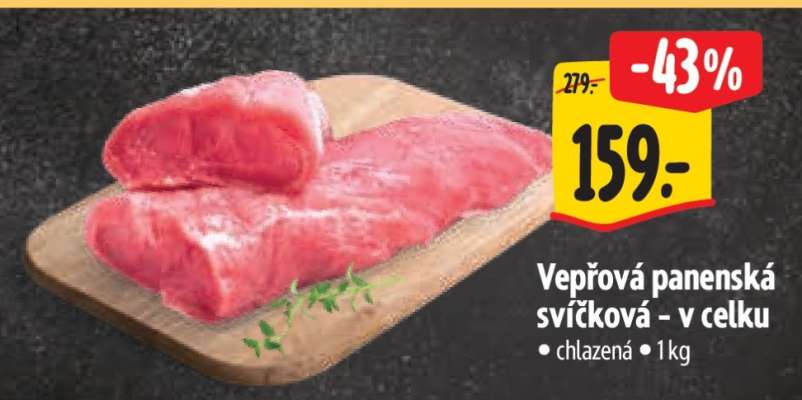 Vepřová panenská svíčková – v celku
