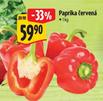 Paprika červená