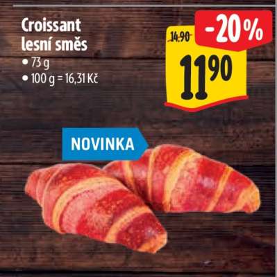 Croissant Lesní směs