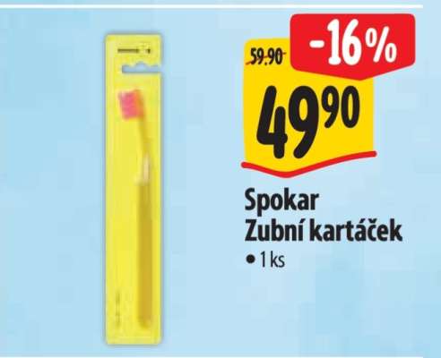 Spokar zubní kartáček