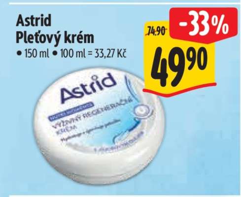 Astrid pleťový krém