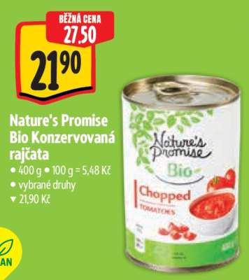 Nature's Promise Bio Konzervovaná rajčata