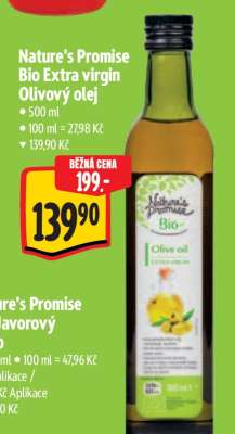 Nature's Promise Bio Extra virgin Olivový olej