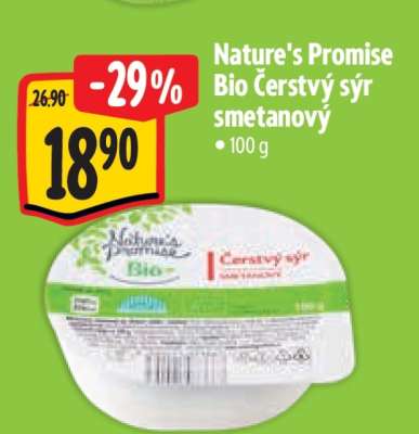 Nature's Promise Bio Čerstvý sýr smetanový