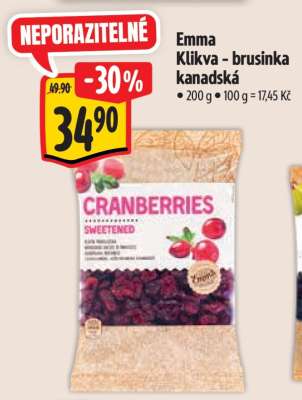 Emma Klikva - brusinka kanadská