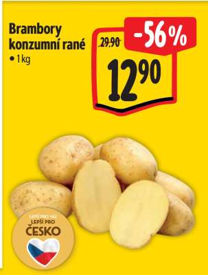 Brambory konzumní rané