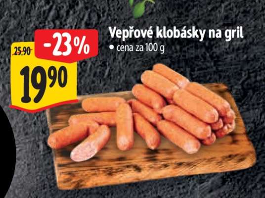 Vepřové klobásky na gril