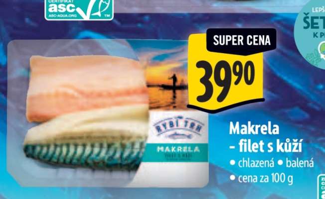 Makrela − filet s kůží