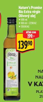 Nature's Promise Bio Extra virgin Olivový olej