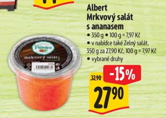 Albert Mrkvový salát s ananasem