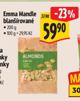Emma Mandle blanšírované