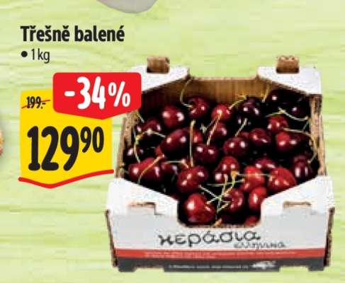 Třešně balené