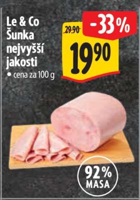 LE & CO Šunka nejvyšší jakosti
