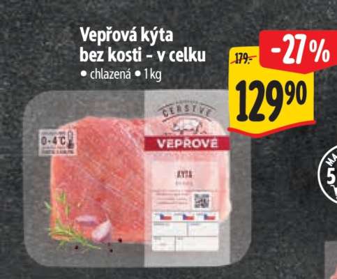 Vepřová kýta bez kosti – v celku