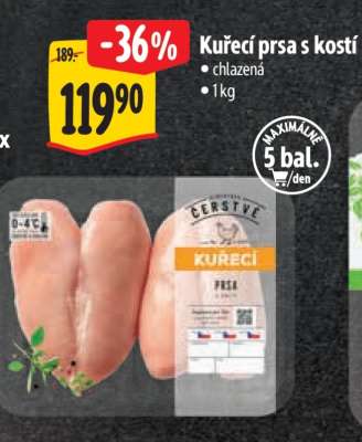 Kuřecí prsa s kostí