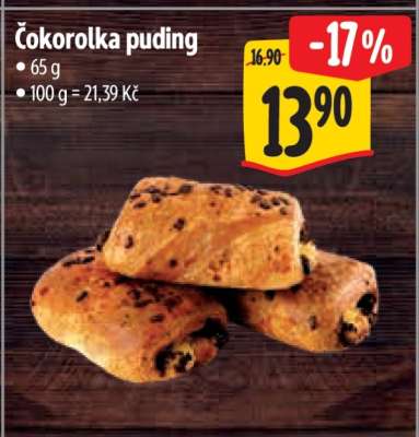 Čokorolka puding