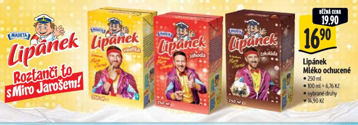 Lipánek mléko ochucené