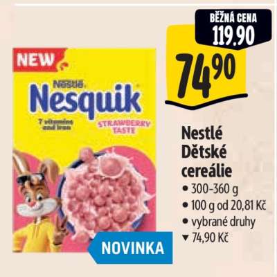 Nestlé Dětské cereálie