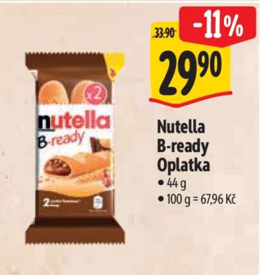 Nutella B-ready Oplatka
