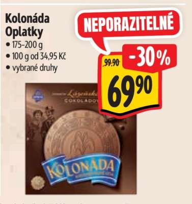 Kolonáda oplatky