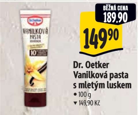 Dr. Oetker Vanilková pasta s mletým luskem