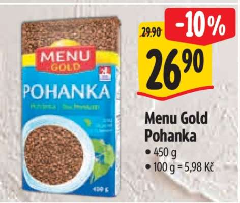 Menu Gold pohanka