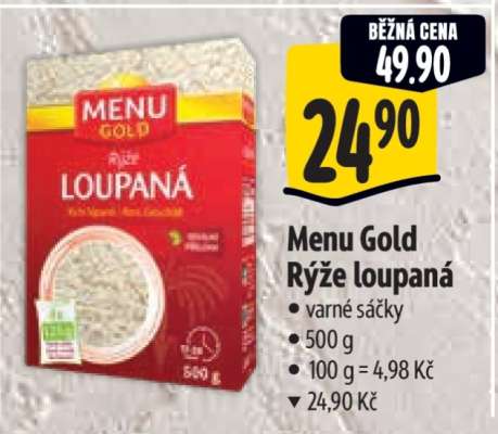 Menu Gold rýže loupaná