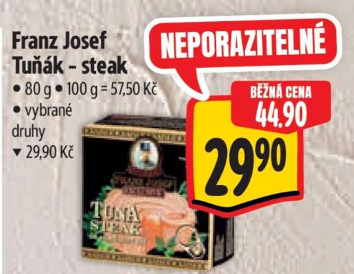 Franz Josef Tuňák steak