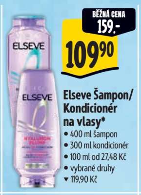 Elseve Šampon, Kondicionér na vlasy