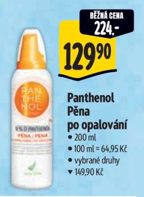 Panthenol Pěna po opalování