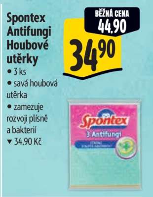 SPONTEX Antifungi Houbové utěrky