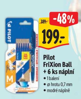 PILOT FriXion BALL + 6 ks náplní