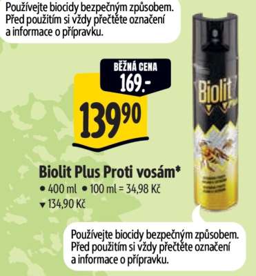 Biolit Plus Proti vosám