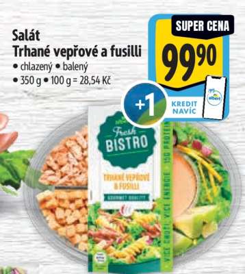Salát Trhané vepřové a fusilli