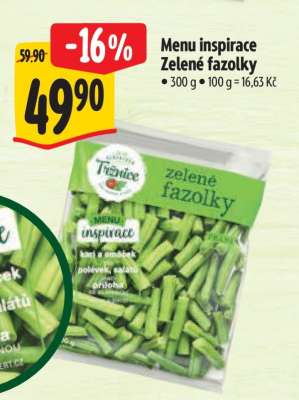 Menu inspirace Zelené fazolky