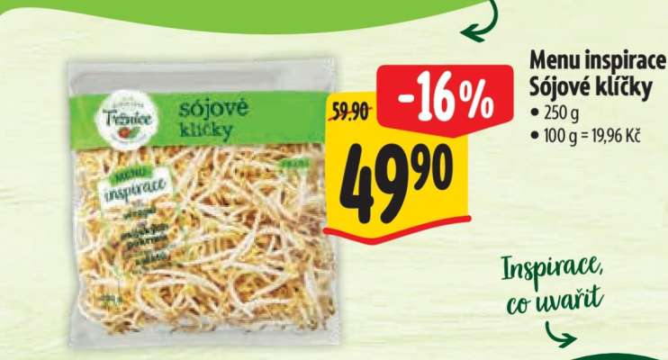 Menu inspirace Sójové klíčky